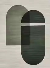 Green Beige 2-Piece Wall Art Set
