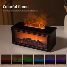 7-Color Flame Aromatherapy Fireplace Diffuser