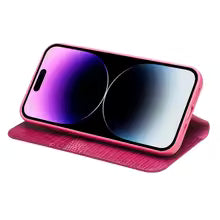 QIALINO Genuine Leather Crocodile Texture Case